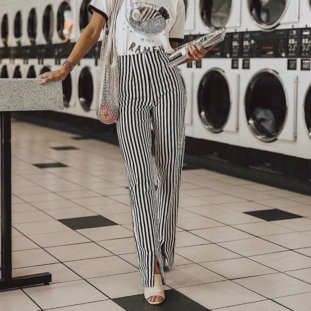 B&W Striped Pants